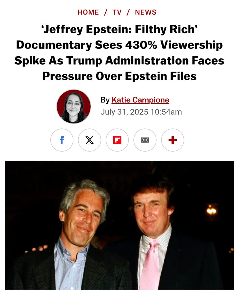 Jeffrey Epstein Filthy Rich Documentary sees 430% viewership spike.