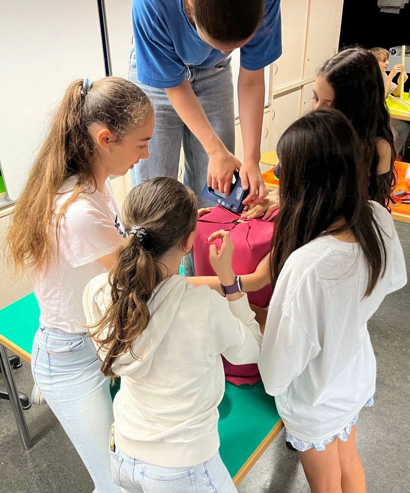 Anbringen der Elefantenhaut