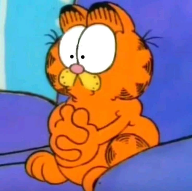 Garfield terrified