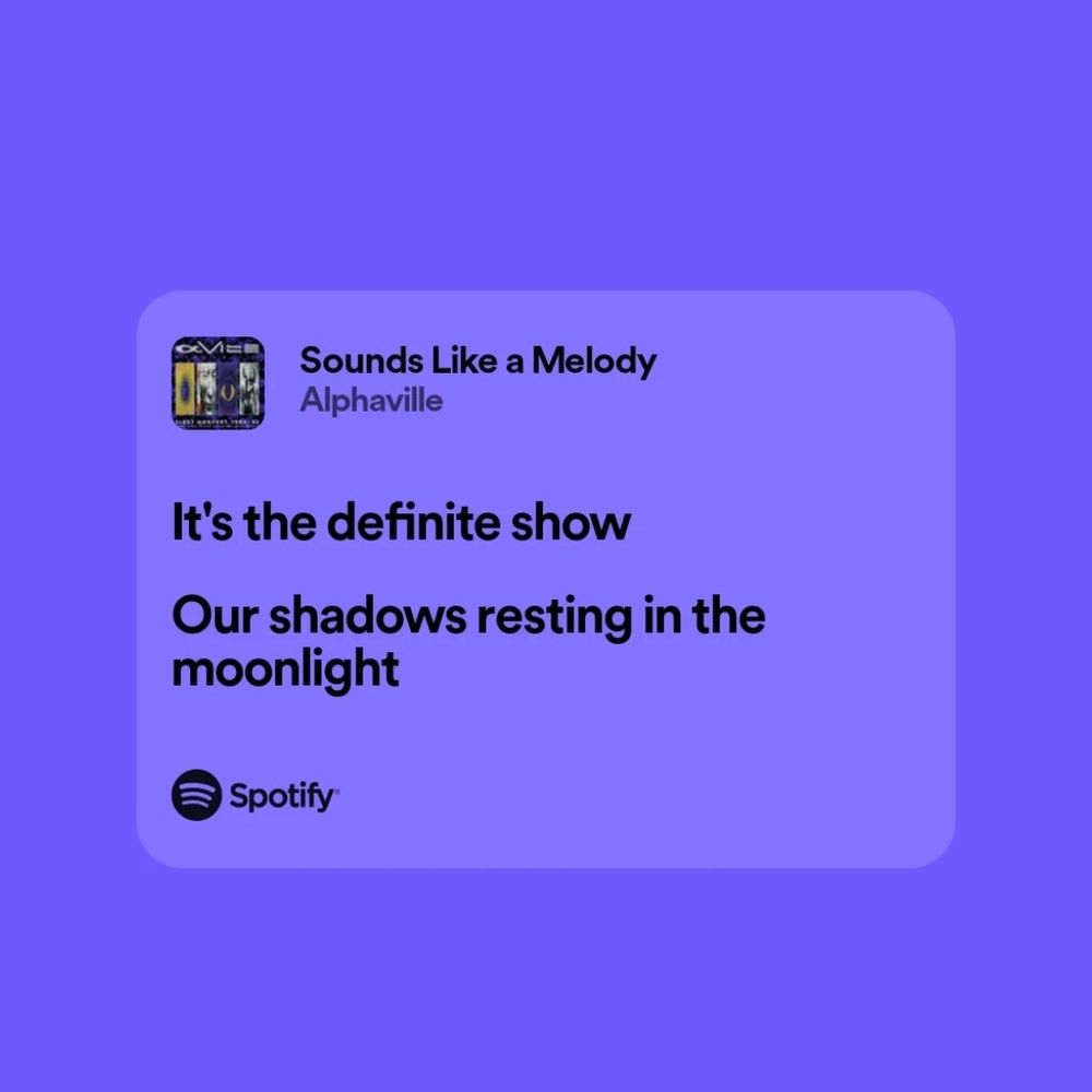 It's the definite show
Our shadows resting in the moonlight