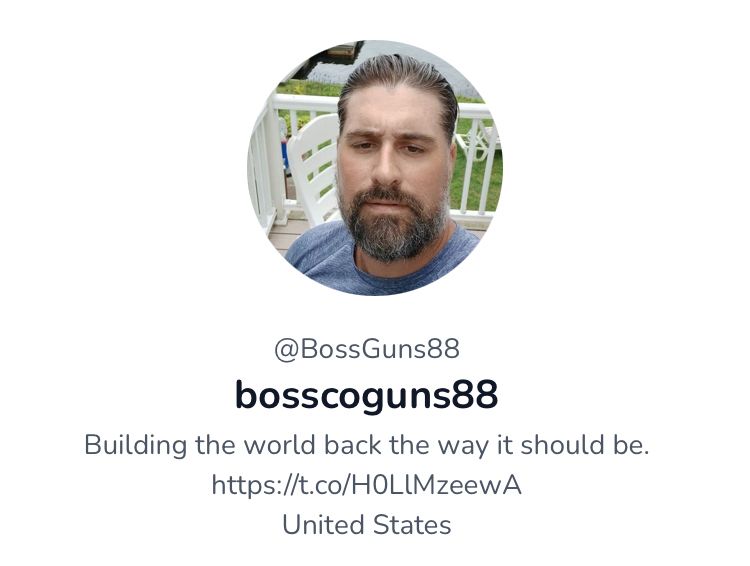 Ross Richards telegram profile @BossGuns88