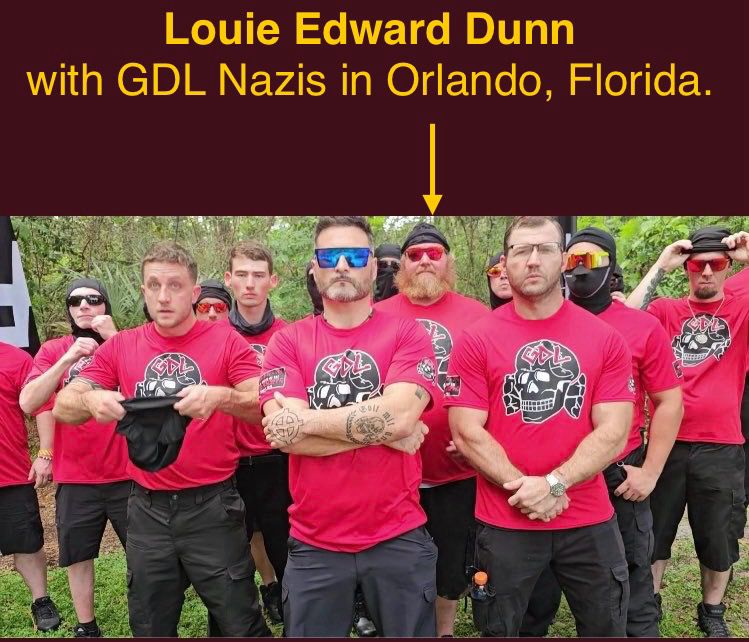 Louie Dunn with GDL members in Orlando. 