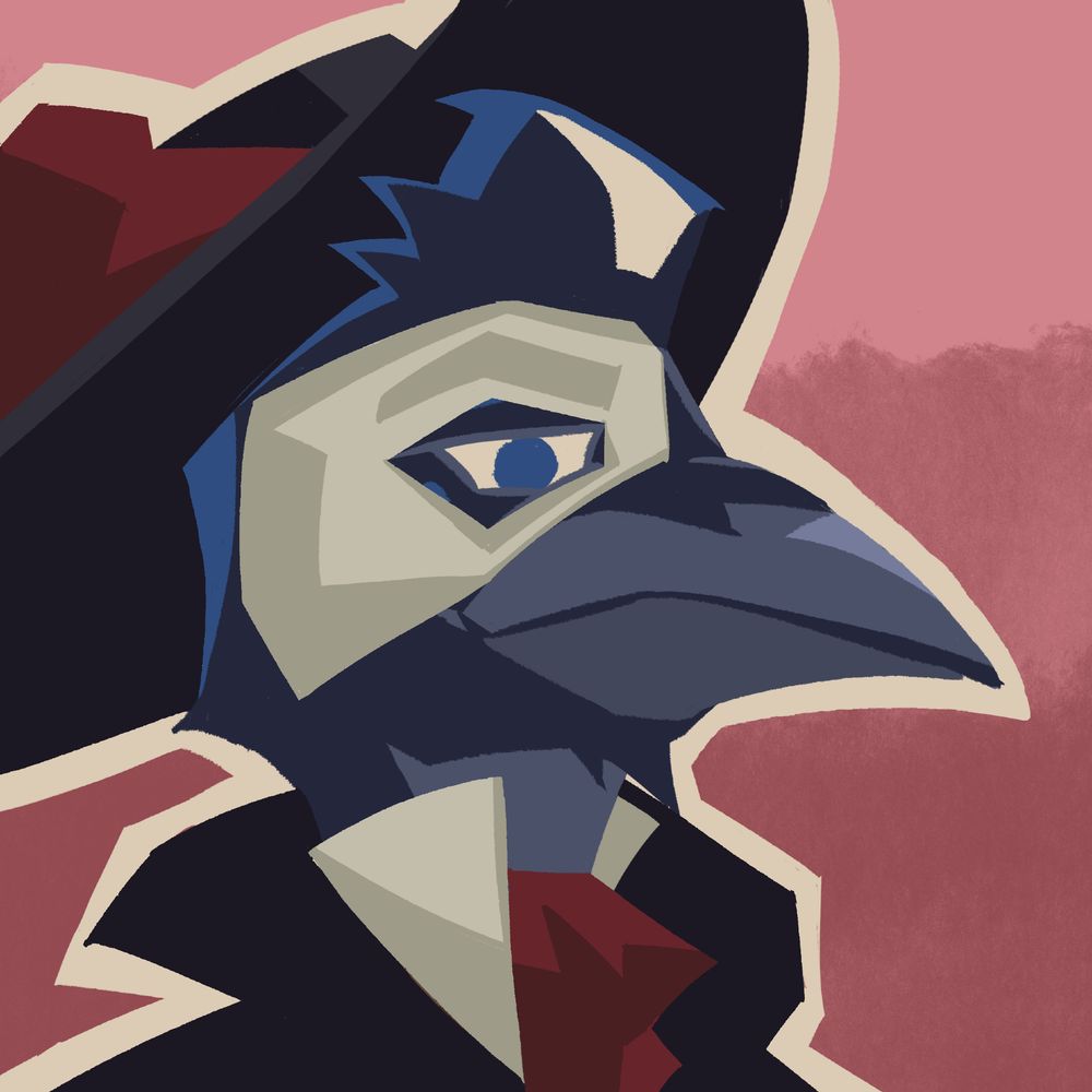 Profile picture of an anthropomorphic magpie dressed as the Phantom of the Opera.
