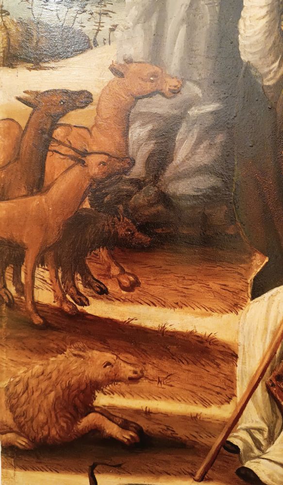 Detail of panel depicting Saint Blaise. First half of the 16th century.