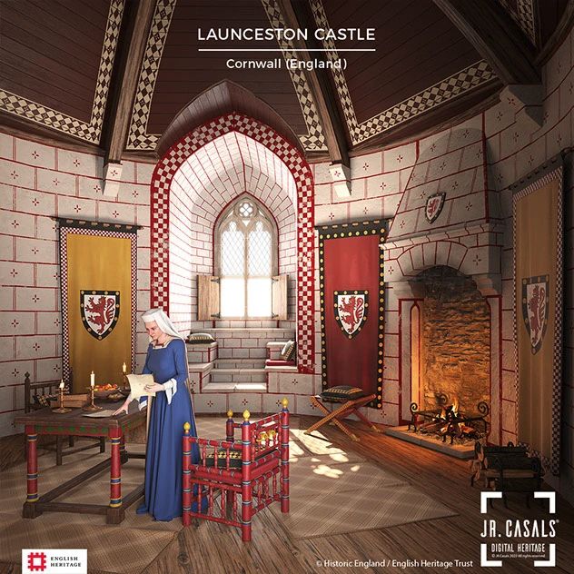 Launceston Castle XIII century. The Upper Chamber. JR. Casals