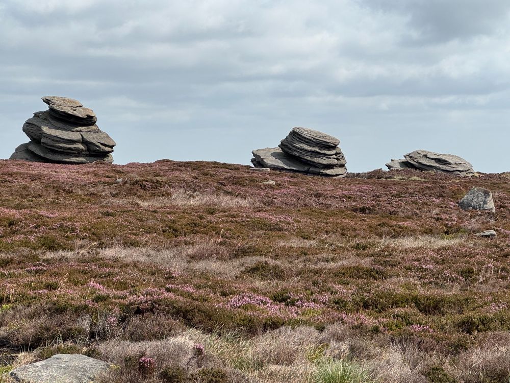 The Cakes o’ Bread rocks on top of Derwent Edge