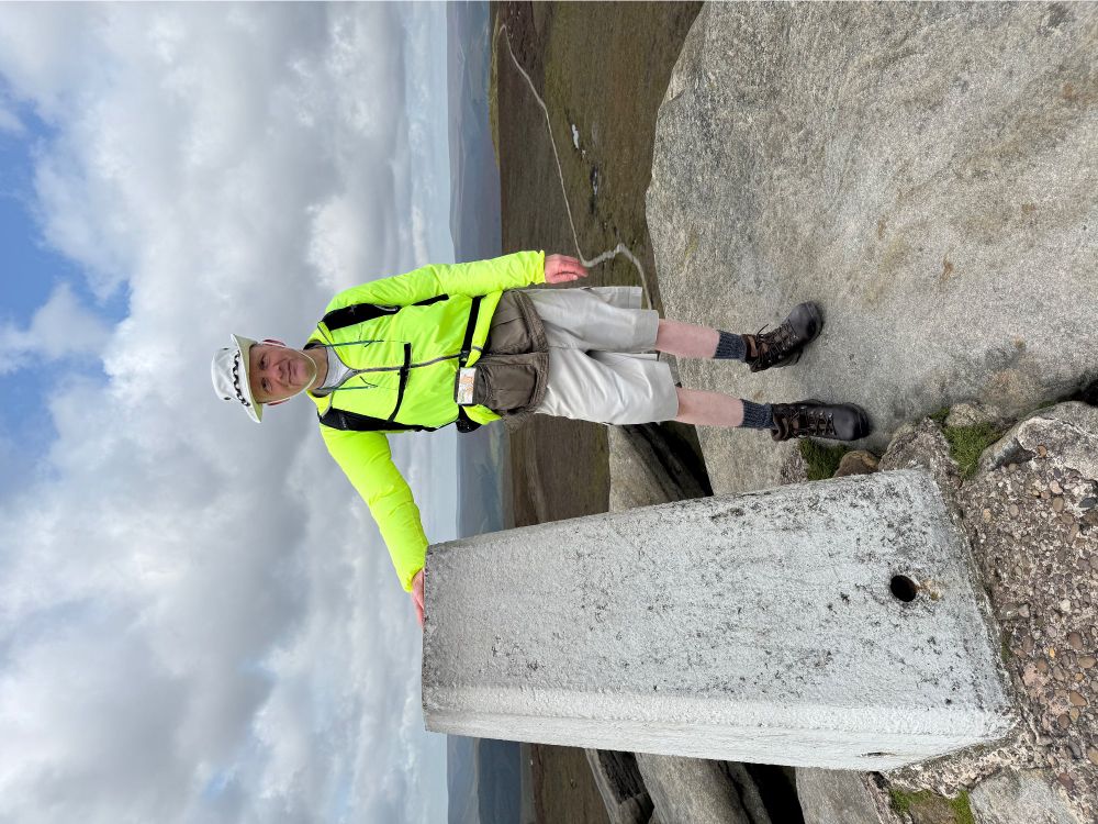 Back Tor trig point with me doing my It Ain’t Half Hot Mum impression #legs