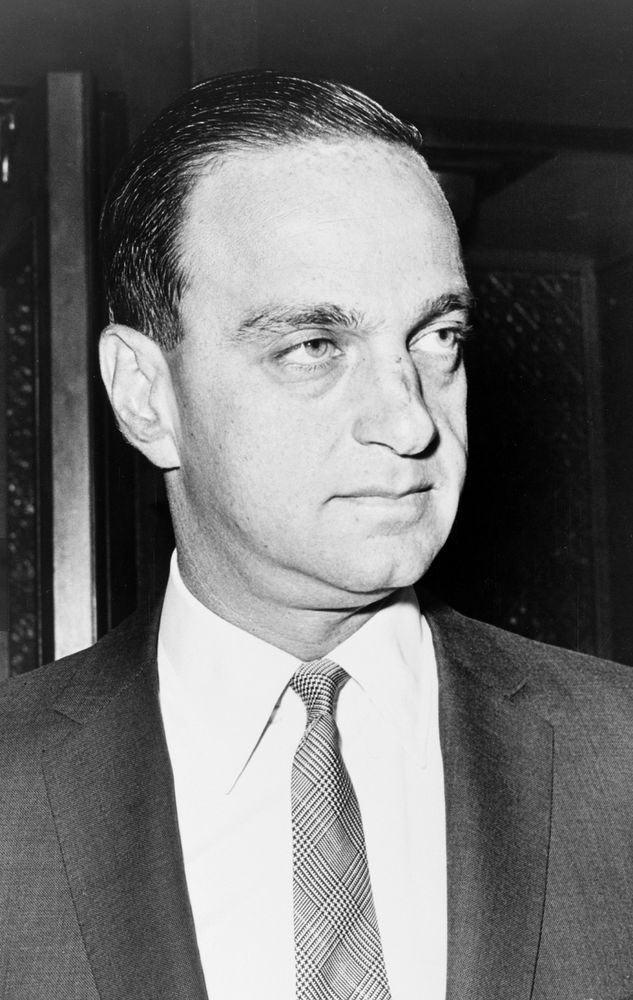 Roy Cohn looking creepily to the right 