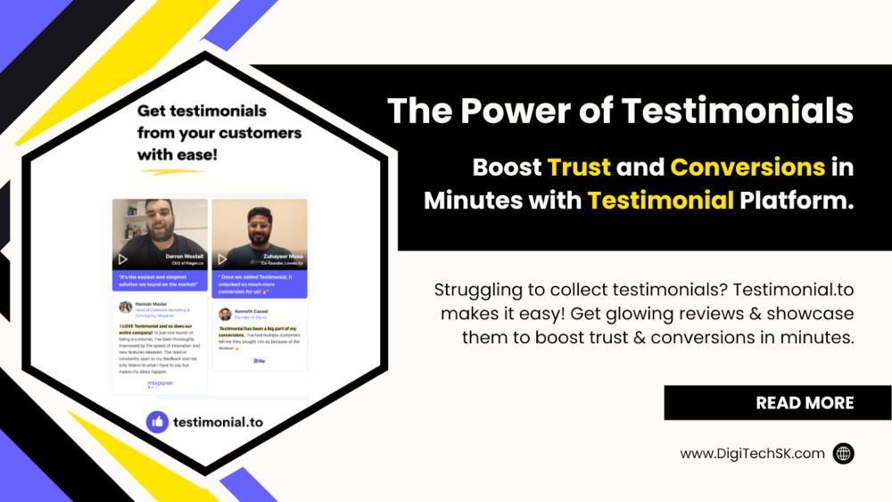 The Power of Testimonials: Boost Trust and Conversions in Minutes with Testimonial Platform.