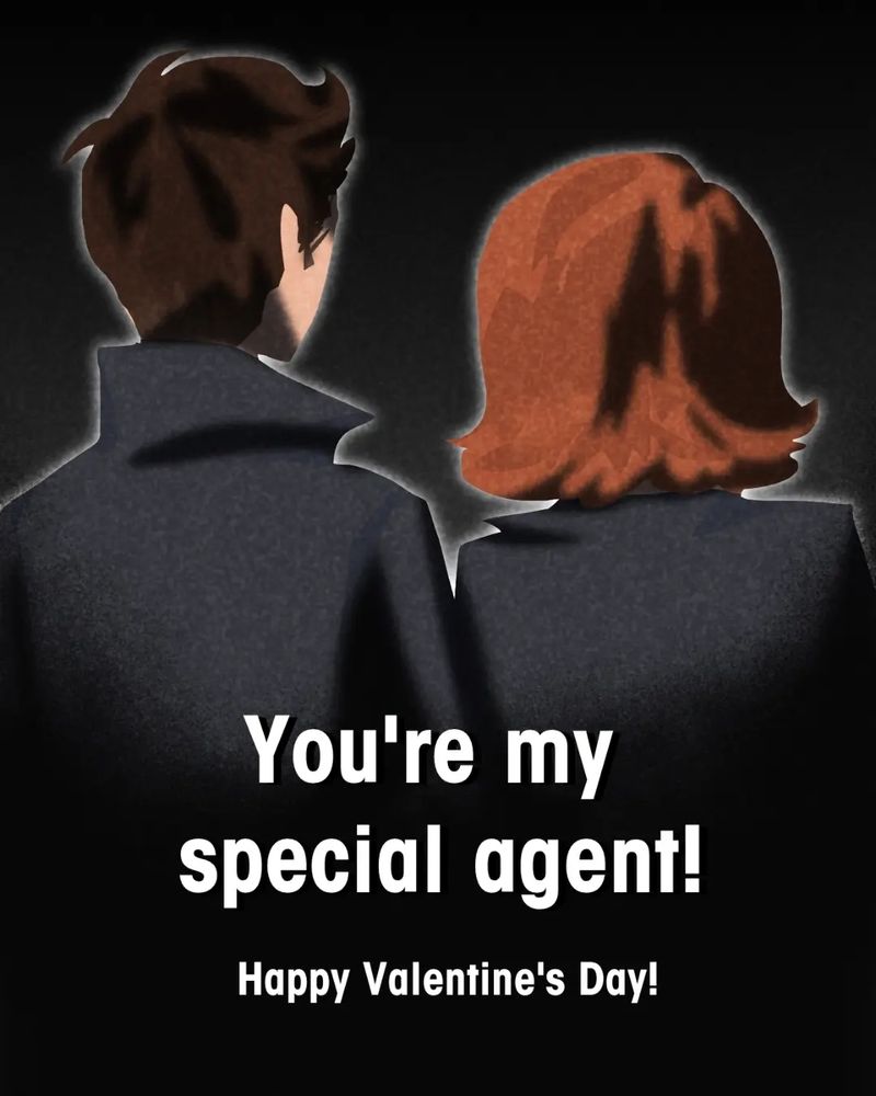 You're my special agent. Happy valentine's day.
