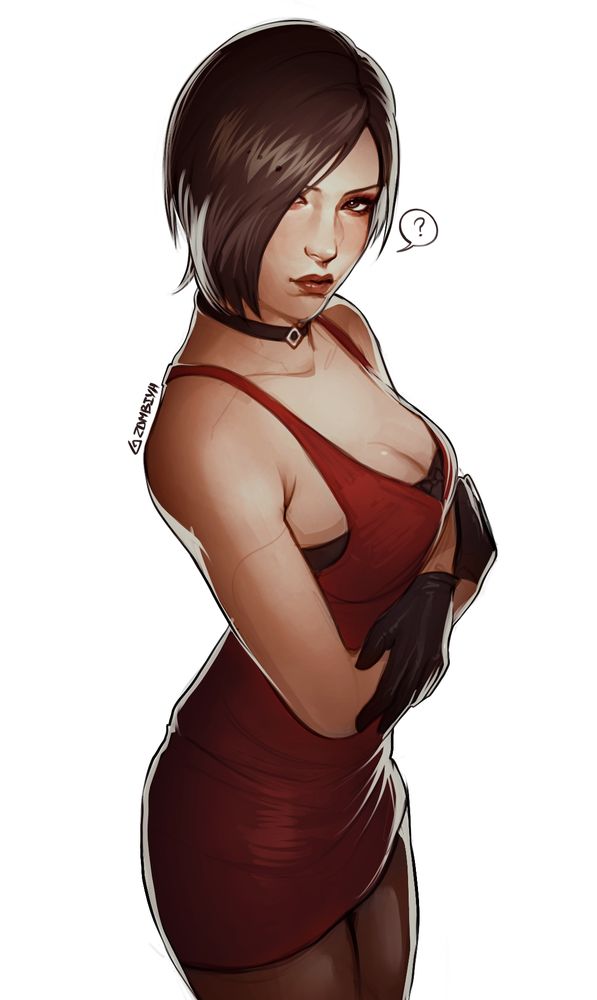 Digital Art of Ada Wong from Resident Evil 2 remake 