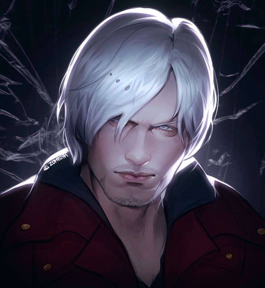 Digital portrait of Dante Sparda from devil may cry 4