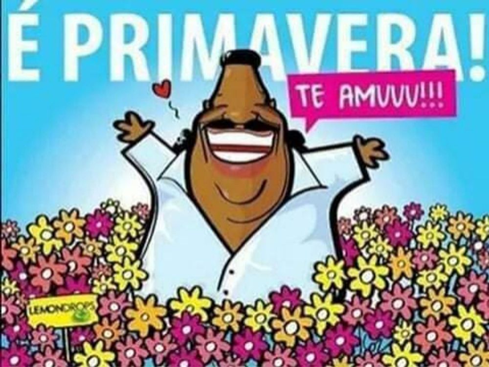 Desenho do Tim Maia. Feliz pela primavera e cantando aquela música MARAAAA