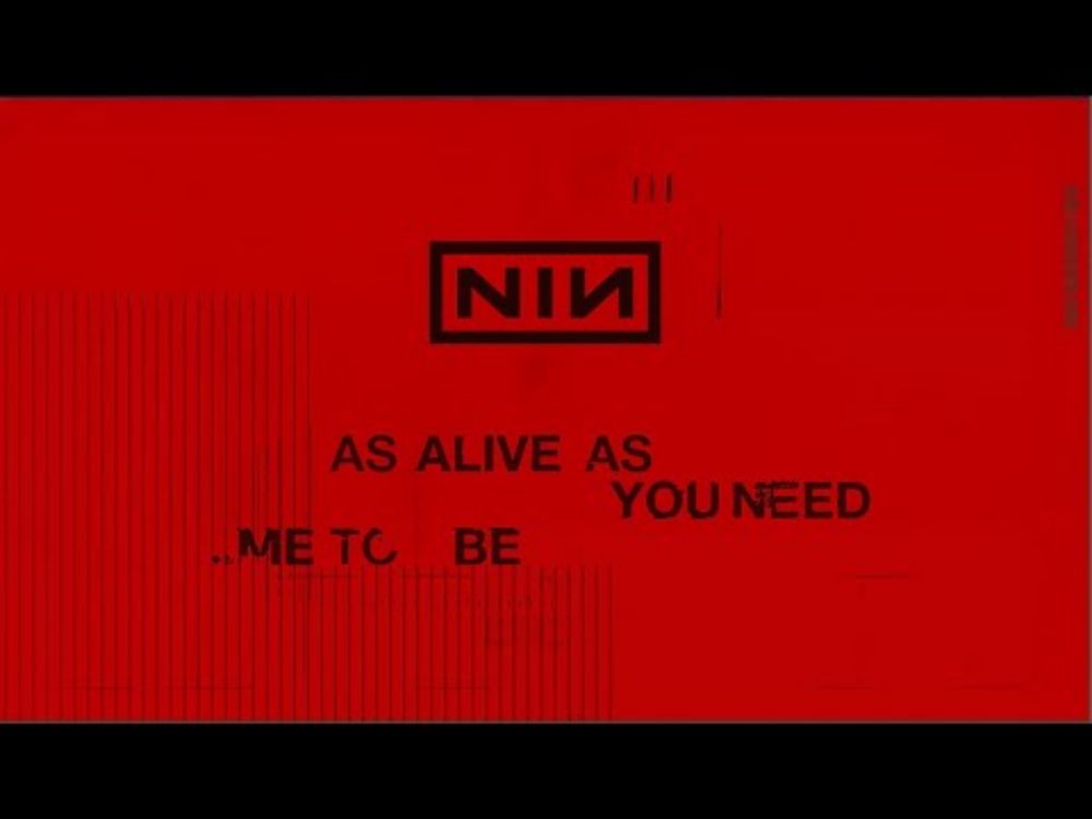 Nine Inch Nails - As Alive As You Need Me To Be (Official Lyric Video)