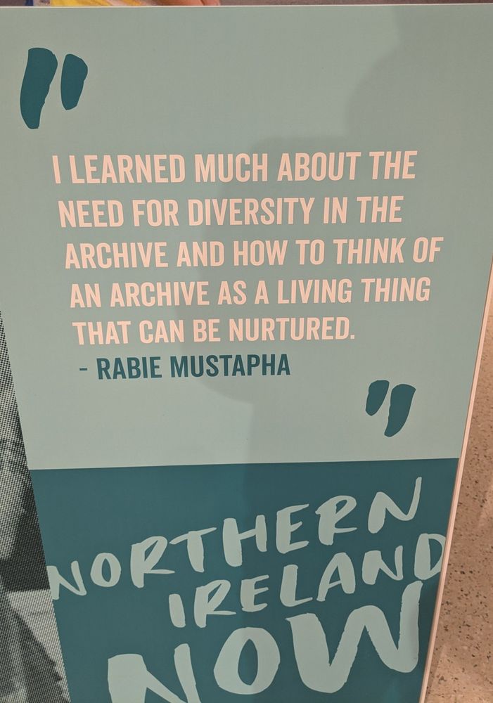 Text on a blue background about the diversity a participant in the project found in the archives. 