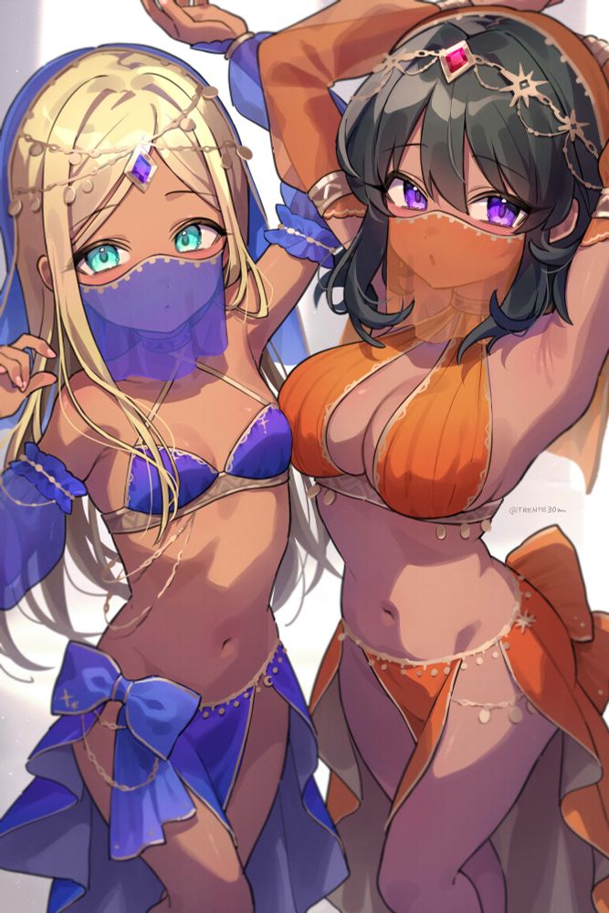 デレマスのライラさんとナターリアちゃんFA