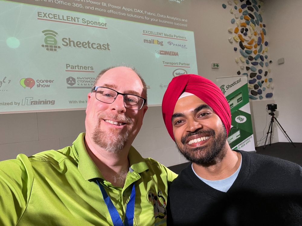 Ken Puls and Chandeep Chhabra at Bulgaria Excel Days 2025.