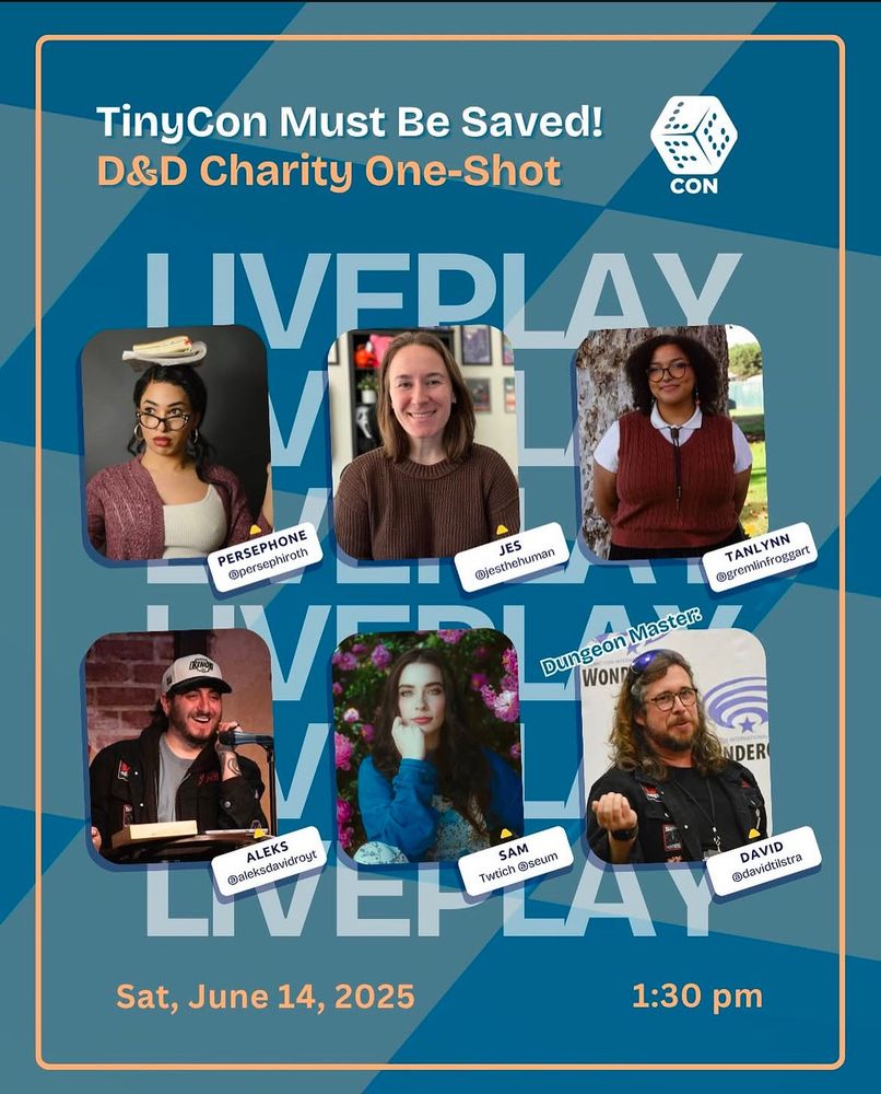 This is a graphic that has photos of all the tagged cast members (plus me) 