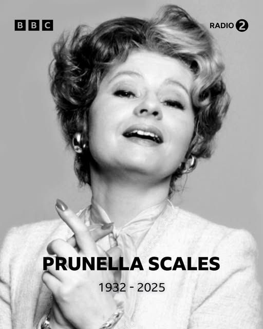 A BBC photo of actress Prunella Scales (1932-2025)