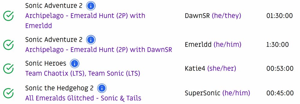 Sonic Adventure 2: Battle - Archipelago with @dawnsr.bsky.social and @emerldd.bsky.social
Sonic Heroes - Team Chaotix vs Sonic LTS Bid War with @katie4.saesr.events
Sonic 2 - All Emeralds with @supersonic71087.bsky.social