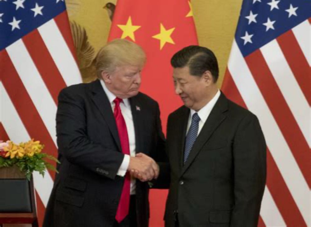 Trump and Chinese Communist leader Xi.