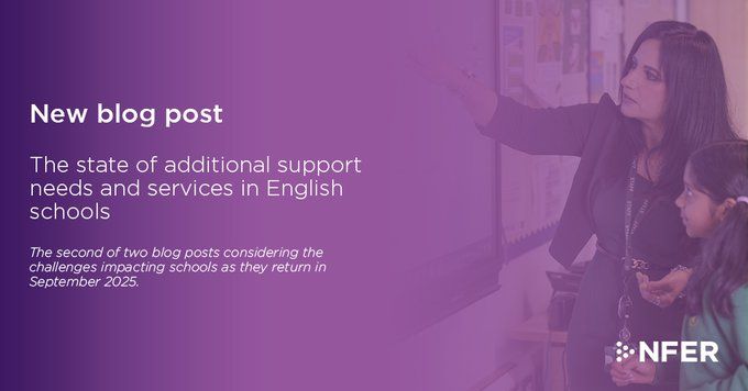 New blog post - The state of additional support needs and services in English schools