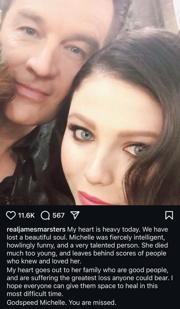 James Marsters’ Instagram post on Michelle Trachtenberg’s passing
“My heart is heavy today. We have lost a beautiful soul. Michelle was fiercely intelligent, howlingly funny, and a very talented person. She died much too young, and leaves behind scores of people who knew and loved her.
My heart goes out to her family who are good people, and are suffering the greatest loss anyone could bear. I hope everyone can give them space to heal in this most difficult time.
Godspeed Michelle. You are missed.”