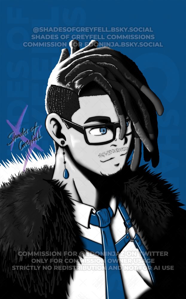 A Persona 3 Reload-stylized portrait commission for EdoNinja!