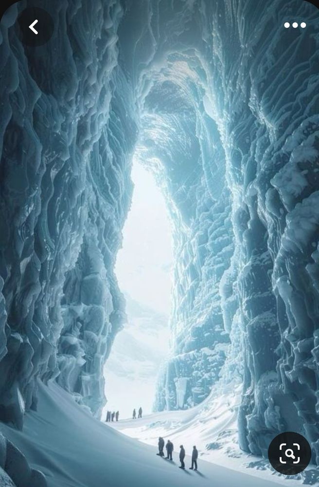 an image of a massive ice cave used as inspo