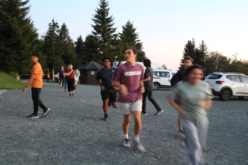 Participants running