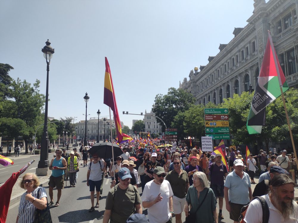 Foto manifestación Marcha Republicana 15J