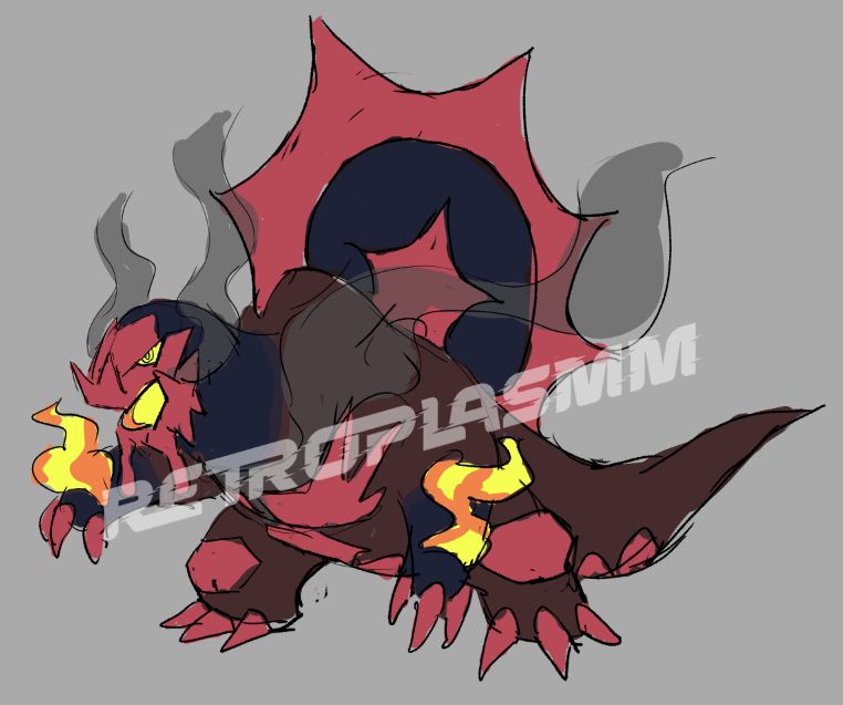 Regional Baxcalibur [Dragon/Fire-type]
-Inspired by Burning Godzilla