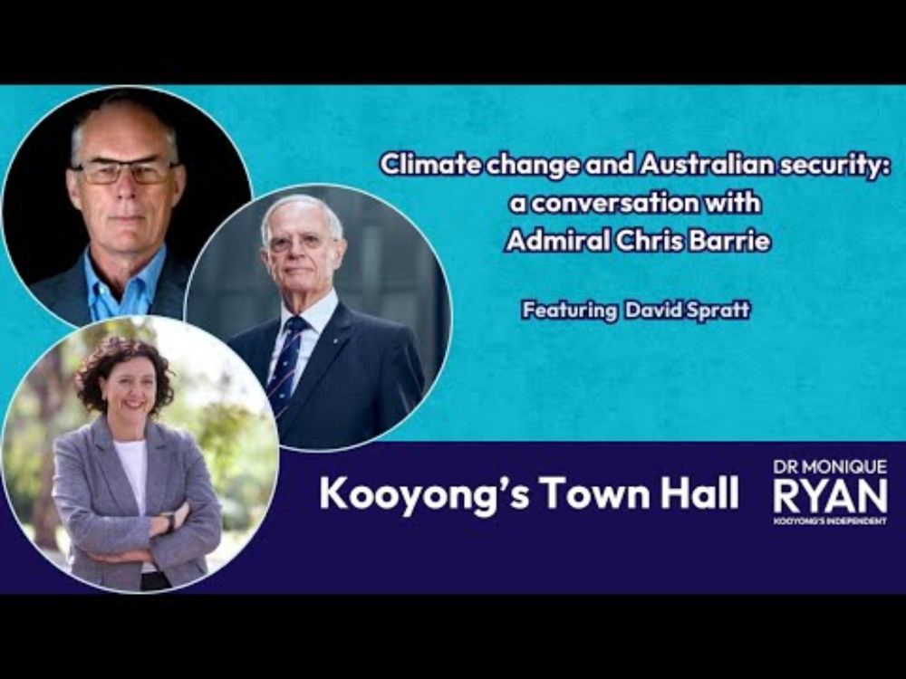 Climate change and Australian security: a conversation with Admiral Chris Barrie