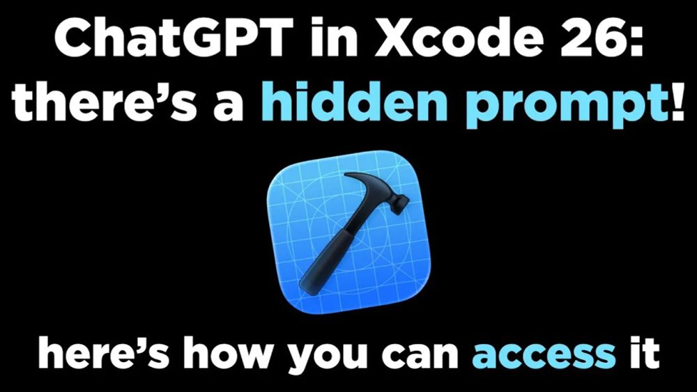 AI in Xcode 26: there’s a hidden prompt! (here’s how you can access it)