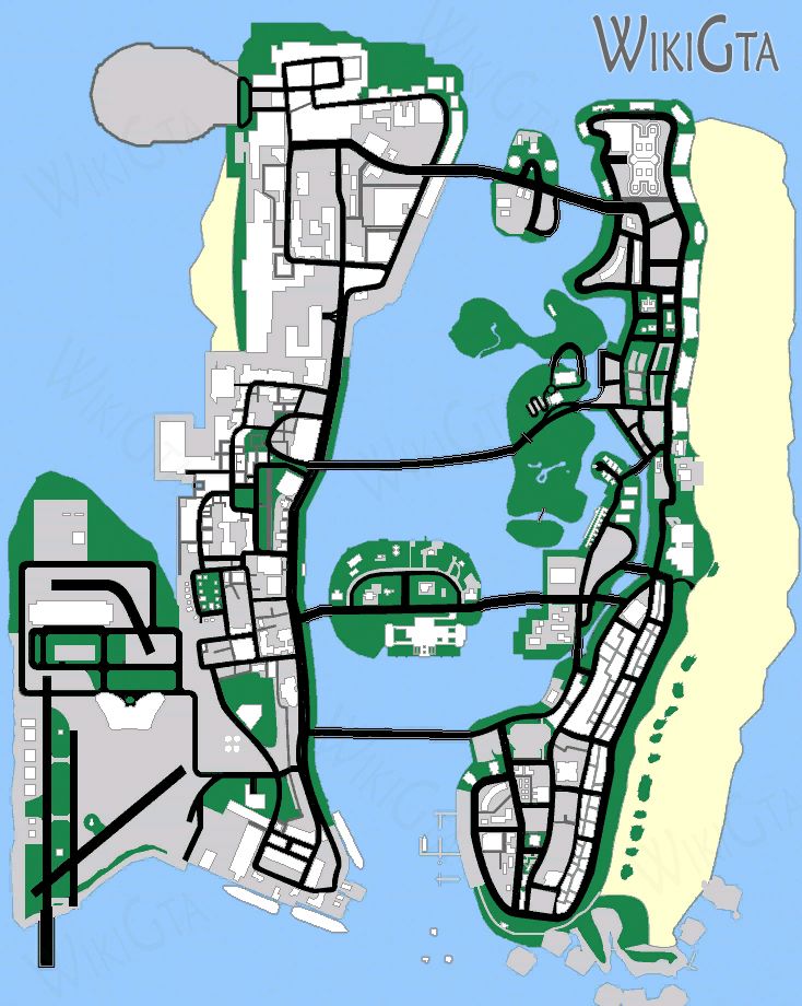 GTA Vice City Map