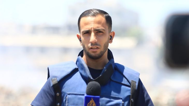 Anas Al-Sharif reporting from Gaza for Al Jazeera