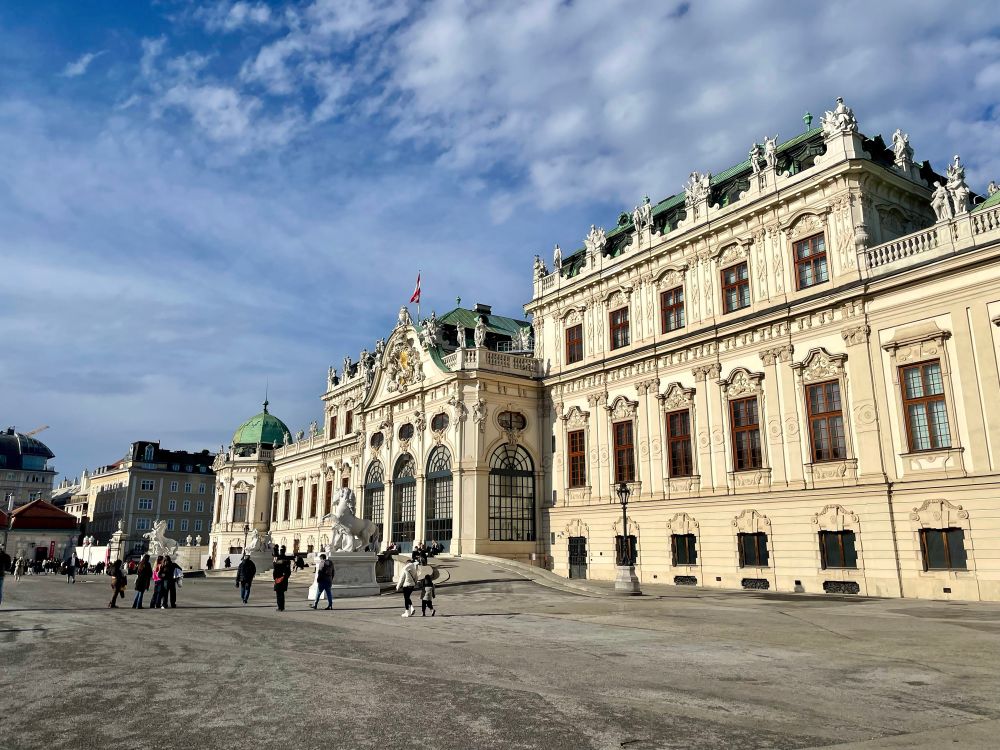 Photo from Belvedere in Vienna in sunny weather
