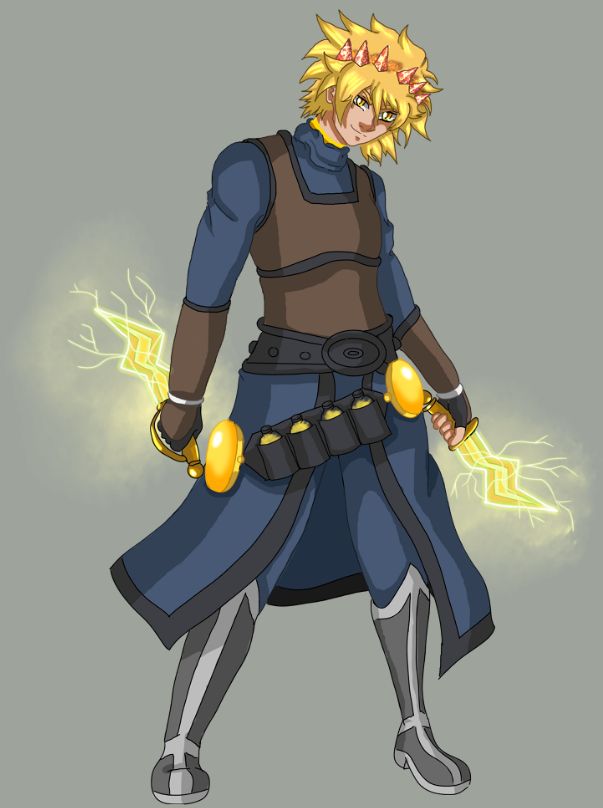 reference of the misterican knight, Sitruuna Shokki and his twin crystal daggers, Tiger's Fang