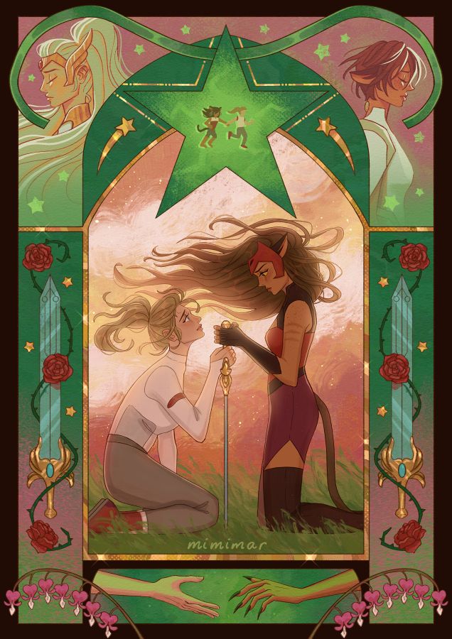 Adora and Catra from She-Ra and the Princesses of Power