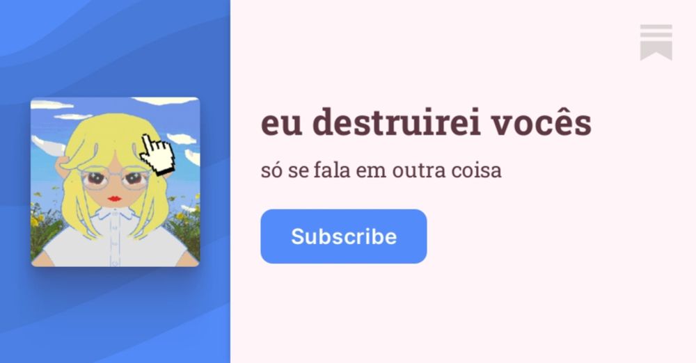 eu destruirei vocês | isabela thomé | Substack