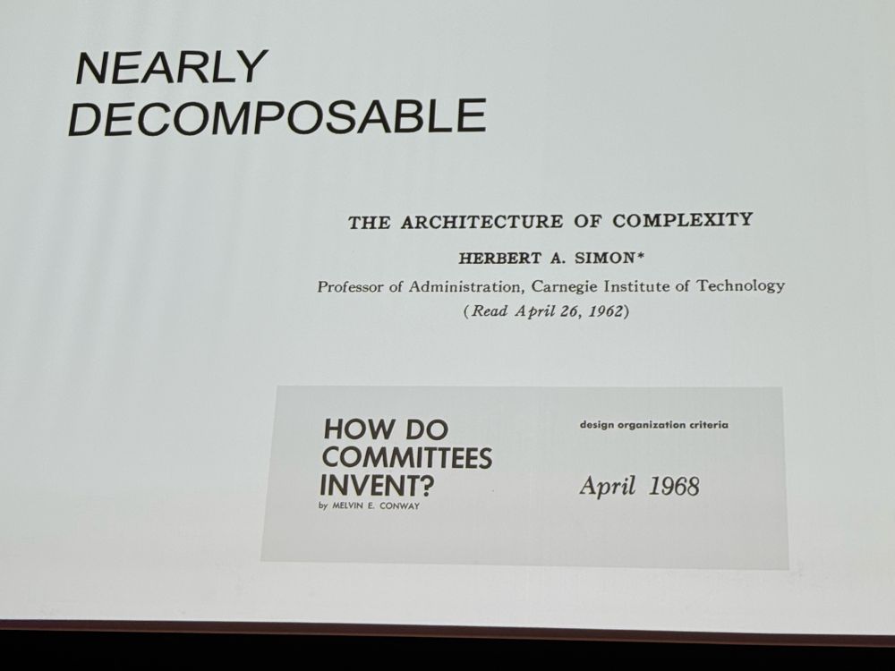 The Near Decomposability paper by Herbert Simon on screen