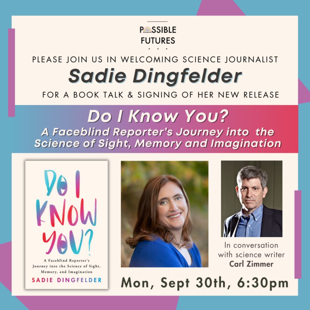 9/30 - Book Talk and Signing with Sadie Dingfelder: Do I Know You?