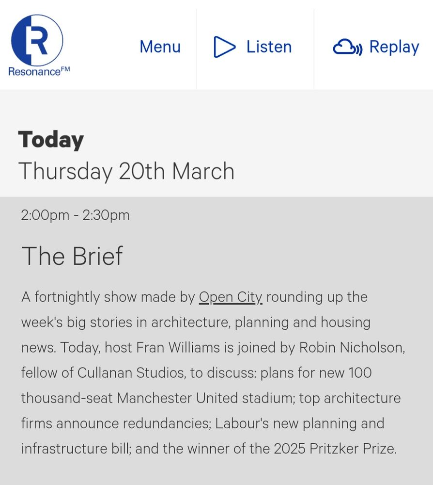 A schedule for radio