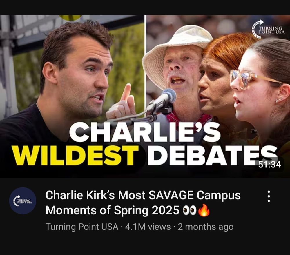 "Charlie Kirk's Most SAVAGE Campus Moments of Spring 2025" as selected by Turning Point USA