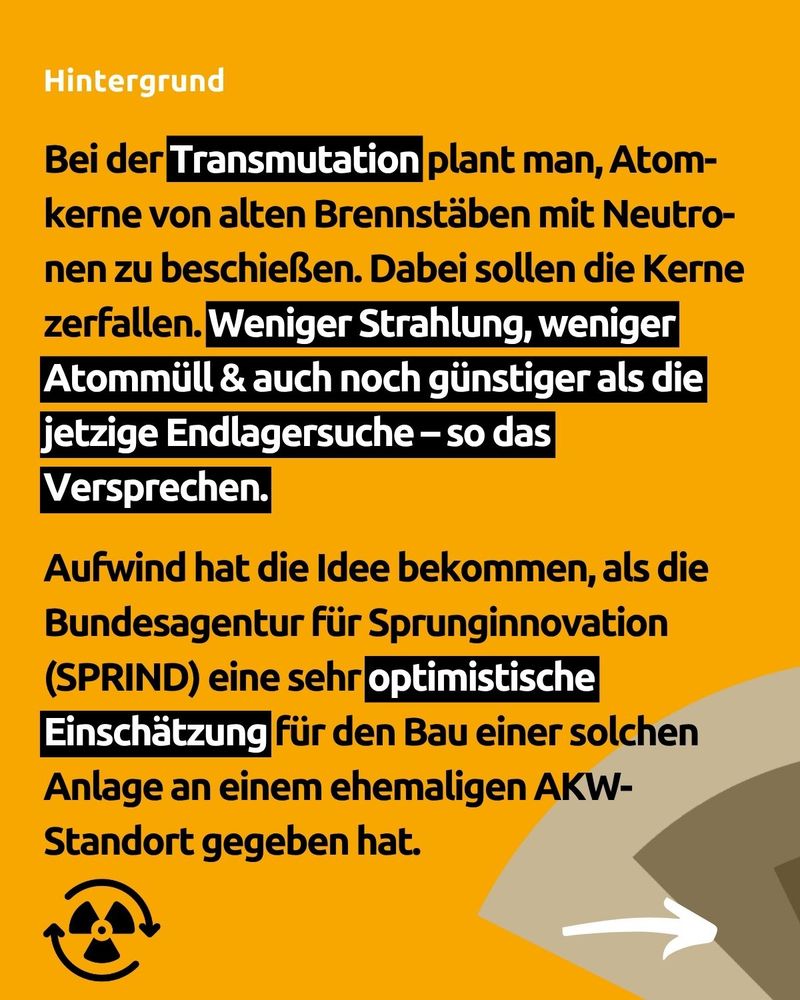 NBG-Position zu Transmutation