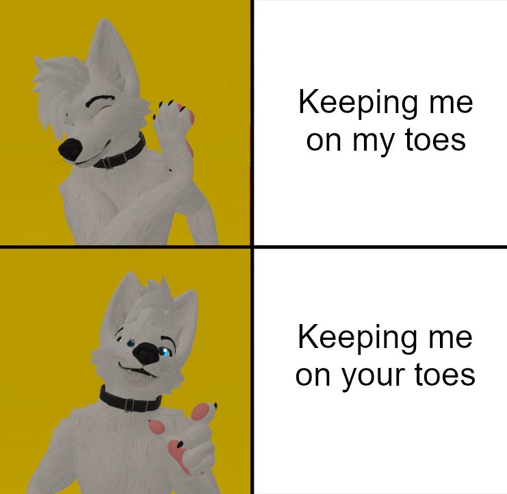 Meme of Artie expressing disinterest in the phrase "Keeping me on my toes" and approval of the phrase "Keeping me on your toes"
