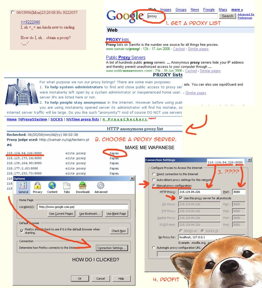 Guide from 2008 about how to use proxy lists in internet explorer