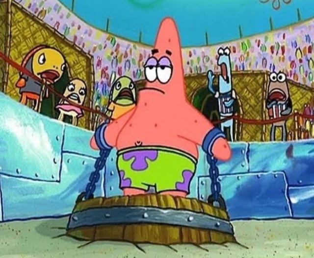SpongeBob Patrick being booed