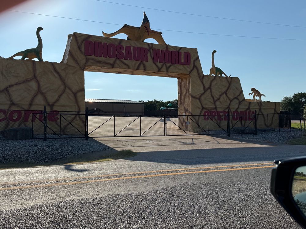  entrance that looks like Jurassic Park