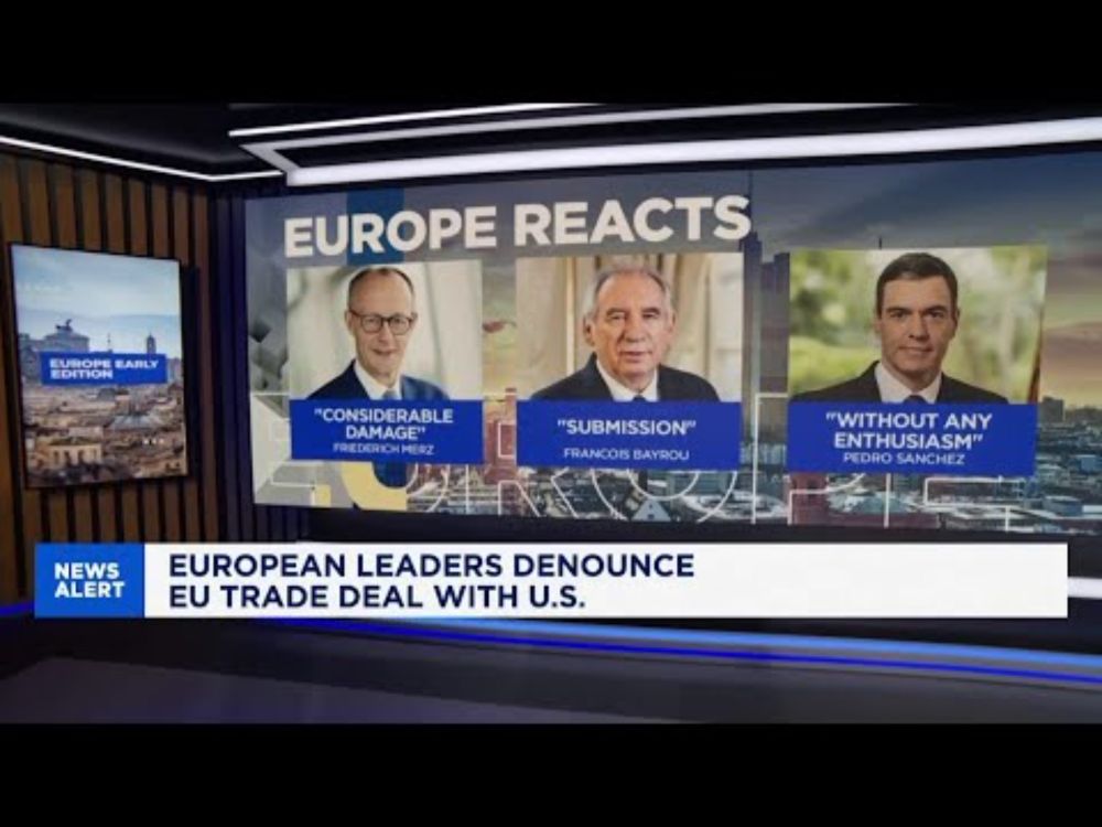 European leaders criticize the U.S.-EU trade deal